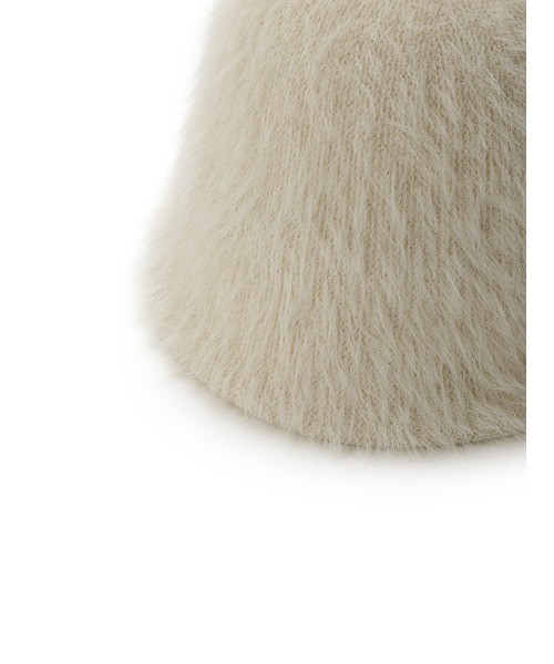 SNIDEL（スナイデル）の「ファークロシェハット（ハット・レディース・ダークグレー/アイボリー・FREE）」の6枚目の写真