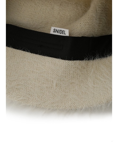 SNIDEL（スナイデル）の「ファークロシェハット（ハット・レディース・ダークグレー/アイボリー・FREE）」の11枚目の写真