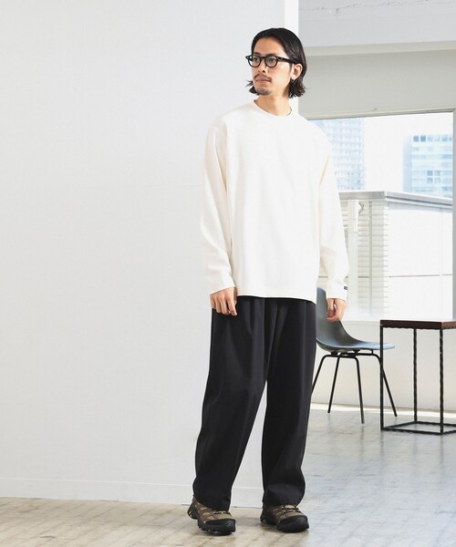 HELLY HANSEN（ヘリーハンセン）の「HELLY HANSEN / ロングスリーブライトワッフルクルーティー(ユニセックス)（Tシャツ/カットソー・メンズ・ナチュラル/ブラック・S/L/XL/M）」の3枚目の写真