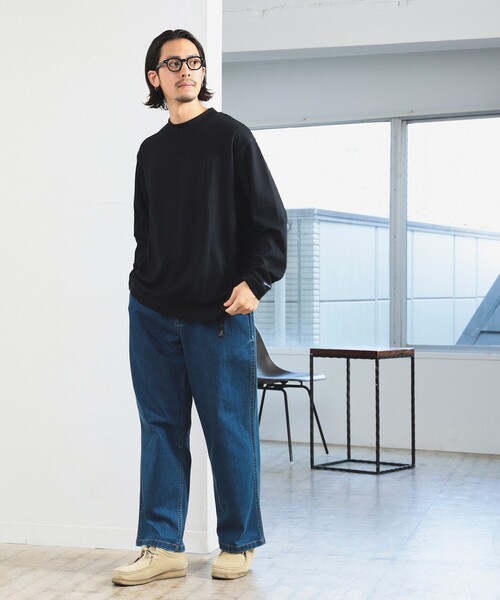 HELLY HANSEN（ヘリーハンセン）の「HELLY HANSEN / ロングスリーブライトワッフルクルーティー(ユニセックス)（Tシャツ/カットソー・メンズ・ナチュラル/ブラック・S/L/XL/M）」の12枚目の写真