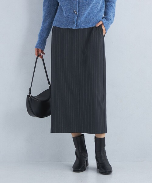 green label relaxing（グリーンレーベルリラクシング）の「［size SHORT/TALLあり］オルマイ ウラキモウ タイト スカート（スカート・レディース・ブラック/ライトブルー/オフホワイト/ブラウン/モカ/その他1/ベージュ・FREE/SHORT/TALL）」の7枚目の写真