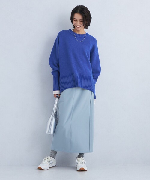 green label relaxing（グリーンレーベルリラクシング）の「［size SHORT/TALLあり］オルマイ ウラキモウ タイト スカート（スカート・レディース・ブラック/ライトブルー/オフホワイト/ブラウン/モカ/その他1/ベージュ・FREE/SHORT/TALL）」の20枚目の写真