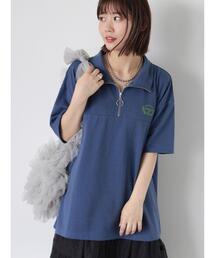 ehka sopo | ロゴ刺繍ハーフジップカットソー(Tシャツ/カットソー)