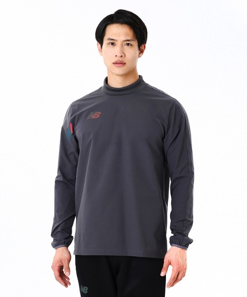 NEW BALANCE(ニューバランス)の「Black Out Collection ストレッチウーブンピステトップ(その他トップス・メンズ・ブラック/チャコールグレー・SMALL/MEDIUM/LARGE/X-LARGE/XX-LARGE/XXX-LARGE)」の2枚目の写真