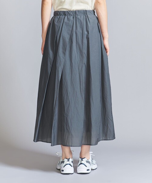 BEAUTY&YOUTH UNITED ARROWS（ビューティーアンドユースユナイテッドアローズ）の「【WEB限定】ナイロンコットン タックギャザースカート -ウォッシャブル-（スカート・レディース・ダークグレー/ライトグレー/ブラック・FREE）」の15枚目の写真