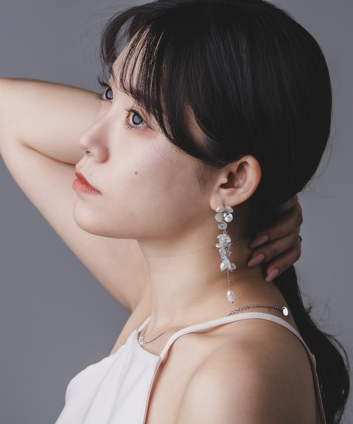 韓国ブランド通販サイト セール】【金属アレルギー対応】Os パール フラワー -オズ- アクセサリー
