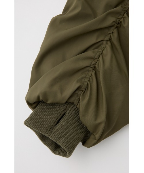 AZUL by moussy（アズールバイマウジー）の「サムホールショートMA-1（MA-1・レディース・カーキ/ブラック/アイボリー・FREE）」の12枚目の写真