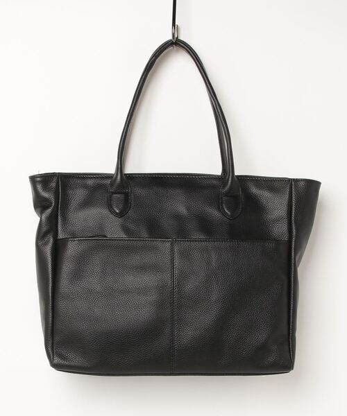 Perfect Suit FActory(パーフェクトスーツファクトリー)の「本革シュリンクトートバッグ ブラック(トートバッグ・メンズ・ブラック・FREE)」の2枚目の写真