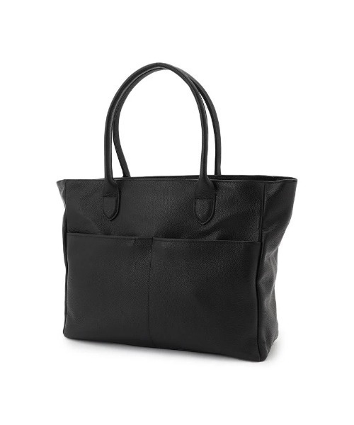 Perfect Suit FActory(パーフェクトスーツファクトリー)の「本革シュリンクトートバッグ ブラック(トートバッグ・メンズ・ブラック・FREE)」の5枚目の写真