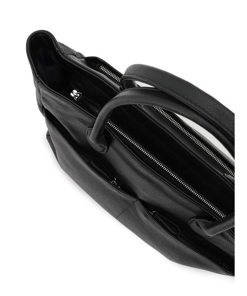 Perfect Suit FActory(パーフェクトスーツファクトリー)の「本革シュリンクトートバッグ ブラック(トートバッグ・メンズ・ブラック・FREE)」の8枚目の写真