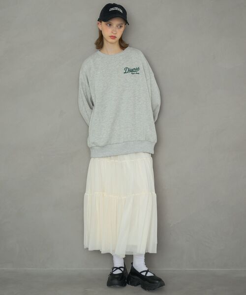 RETRO GIRL（レトロガール）の「【新色追加】ティアードチュールスカート（スカート・レディース・ブラウン/ブラック/ナチュラル/ブラウン系その他/カモフラージュ・FREE）」の9枚目の写真