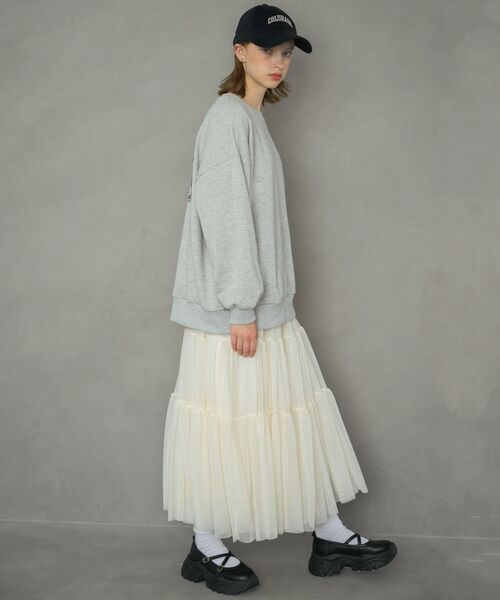 RETRO GIRL（レトロガール）の「【新色追加】ティアードチュールスカート（スカート・レディース・ブラウン/ブラック/ナチュラル/ブラウン系その他/カモフラージュ・FREE）」の10枚目の写真