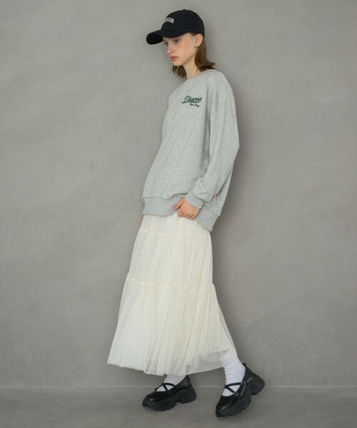 RETRO GIRL（レトロガール）の「【新色追加】ティアードチュールスカート（スカート・レディース・ブラウン/ブラック/ナチュラル/ブラウン系その他/カモフラージュ・FREE）」の11枚目の写真