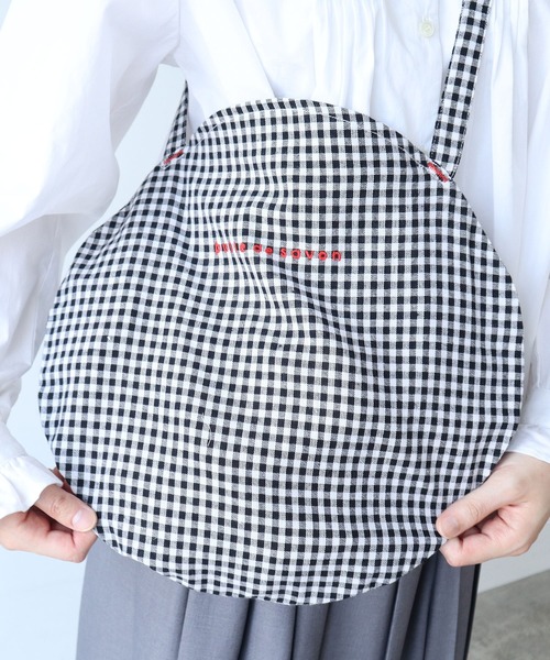 bulle de savon(ビュルデサボン)の「△ロゴ まるバッグ(ショルダーバッグ・レディース・キナリ/その他1/その他2/レッド・FREE)」の7枚目の写真