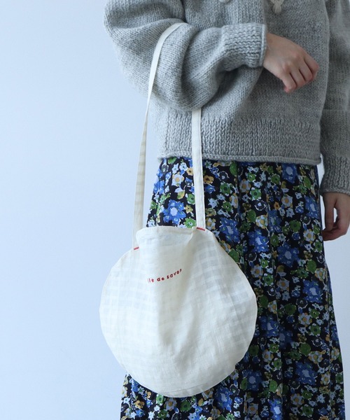 bulle de savon(ビュルデサボン)の「△ロゴ まるバッグ(ショルダーバッグ・レディース・キナリ/その他1/その他2/レッド・FREE)」の19枚目の写真