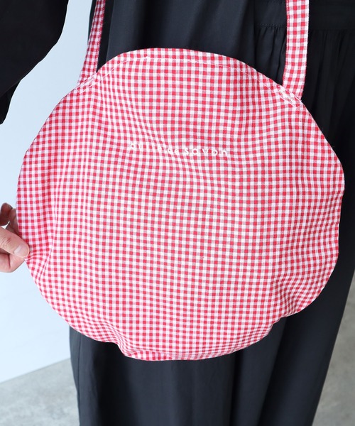bulle de savon(ビュルデサボン)の「△ロゴ まるバッグ(ショルダーバッグ・レディース・キナリ/その他1/その他2/レッド・FREE)」の13枚目の写真