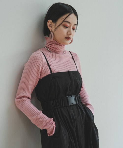 bohmal(ボマール)の「2WAYワイドサロペット(サロペット/オーバーオール・レディース・ブラック/ベージュ・FREE)」の17枚目の写真