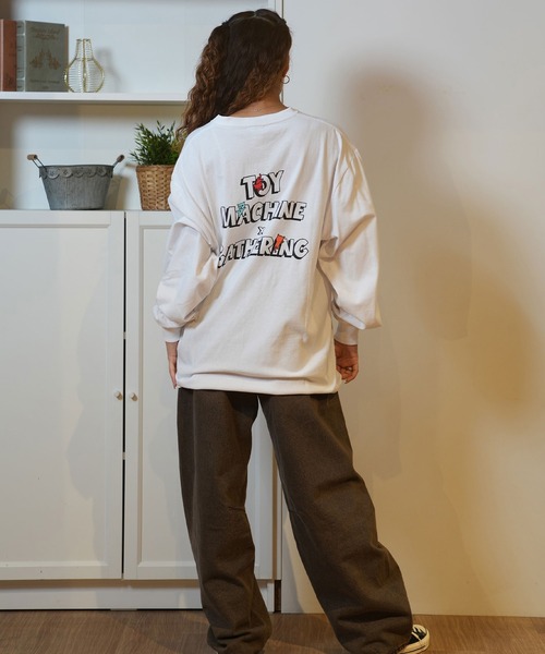TOY MACHINE(トイ マシーン)の「【ムラサキスポーツ限定】TOY MACHINE/トイマシーン ロンT ビックシルエット MTMFELT16(Tシャツ/カットソー・レディース・ブラック/ホワイト・M/L)」の7枚目の写真
