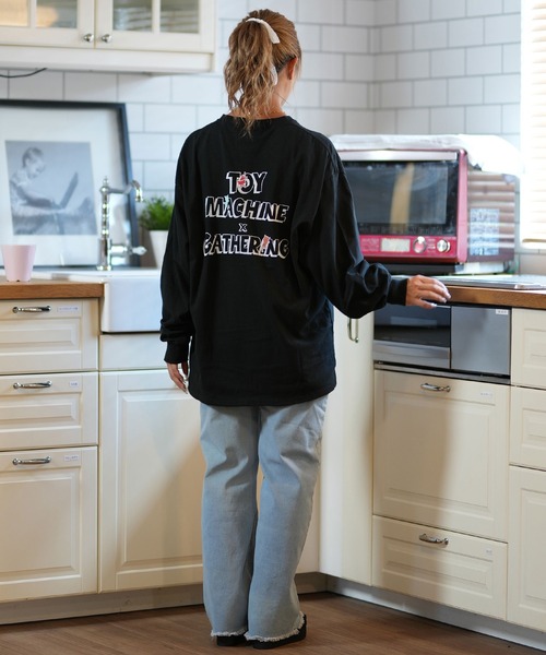 TOY MACHINE(トイ マシーン)の「【ムラサキスポーツ限定】TOY MACHINE/トイマシーン ロンT ビックシルエット MTMFELT16(Tシャツ/カットソー・レディース・ブラック/ホワイト・M/L)」の12枚目の写真