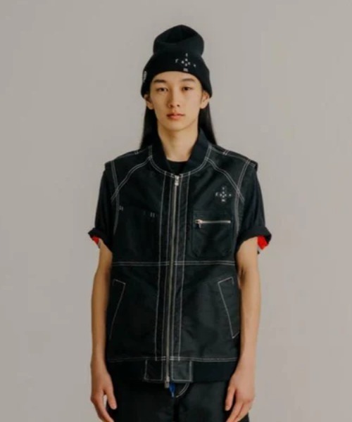 FACETASM（ファセッタズム）の「FACETASM×NEW ERA / ファセッタズム×ニューエラ / KNIT CAP（ニットキャップ/ビーニー・メンズ・ブラック・00）」の2枚目の写真