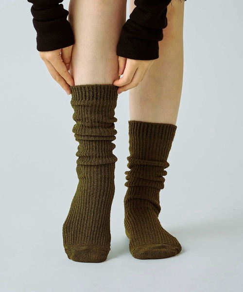 YUQRI(ユクリ)の「【YUQRI】Crispy(ソックス/靴下・メンズ・オレンジ系その他2/ホワイト/ブラック/オリーブ系2/ブルー系その他2/ホワイト系その他2/ネイビー/ダークブラウン/レッド/ライトグレー/ダークグリーン/ライトピンク・1)」の6枚目の写真