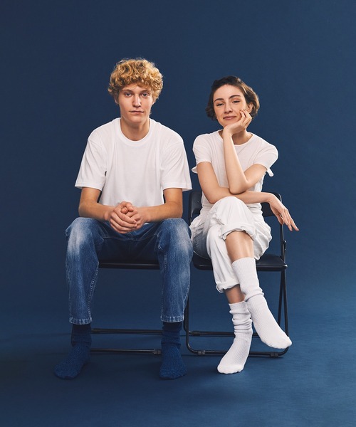 YUQRI(ユクリ)の「【YUQRI】Crispy(ソックス/靴下・メンズ・オレンジ系その他2/ホワイト/ブラック/オリーブ系2/ブルー系その他2/ホワイト系その他2/ネイビー/ダークブラウン/レッド/ライトグレー/ダークグリーン/ライトピンク・1)」の13枚目の写真