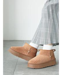 Lugnoncure | ムートンショートブーツ(ブーツ)