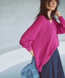 Elura | 【人気NO.1！2024A/W登場！】抜け感Vネックニット／133673(ニット/セーター)