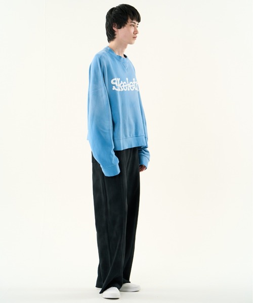 DISCOVERED（ディスカバード）の「DISCOVERED SUNBURN SKELTON SWEAT（スウェット・メンズ・グリーン/チャコールグレー/ブルー・1/3）」の4枚目の写真