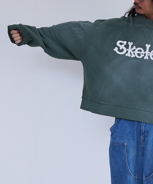 DISCOVERED（ディスカバード）の「DISCOVERED SUNBURN SKELTON SWEAT（スウェット・メンズ・グリーン/チャコールグレー/ブルー・1/3）」の19枚目の写真