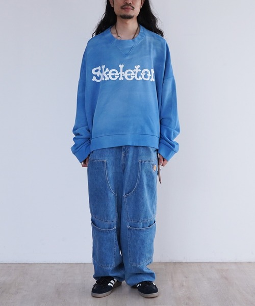 DISCOVERED（ディスカバード）の「DISCOVERED SUNBURN SKELTON SWEAT（スウェット・メンズ・グリーン/チャコールグレー/ブルー・1/3）」の20枚目の写真
