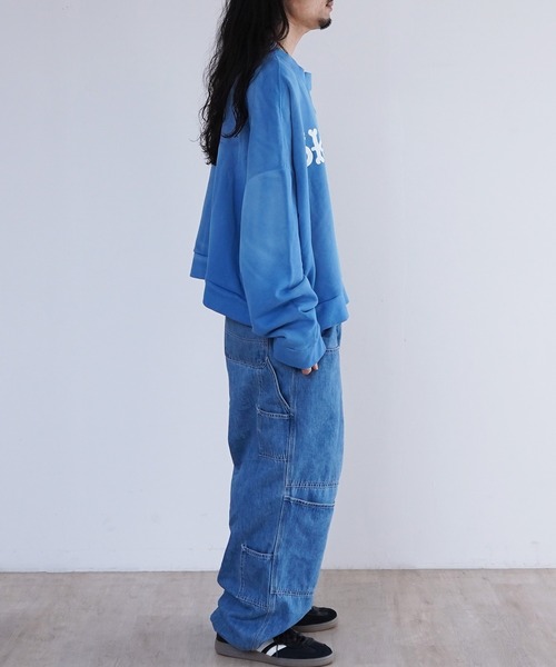 DISCOVERED（ディスカバード）の「DISCOVERED SUNBURN SKELTON SWEAT（スウェット・メンズ・グリーン/チャコールグレー/ブルー・1/3）」の21枚目の写真