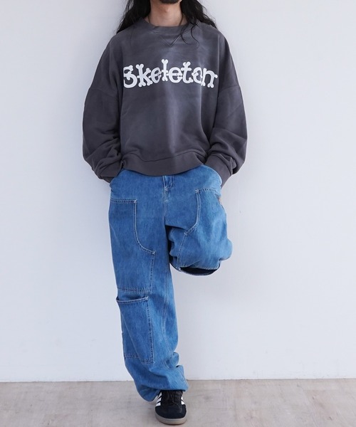 DISCOVERED（ディスカバード）の「DISCOVERED SUNBURN SKELTON SWEAT（スウェット・メンズ・グリーン/チャコールグレー/ブルー・1/3）」の14枚目の写真