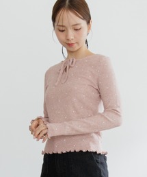 flower | ハートリブトップ3(Tシャツ/カットソー)