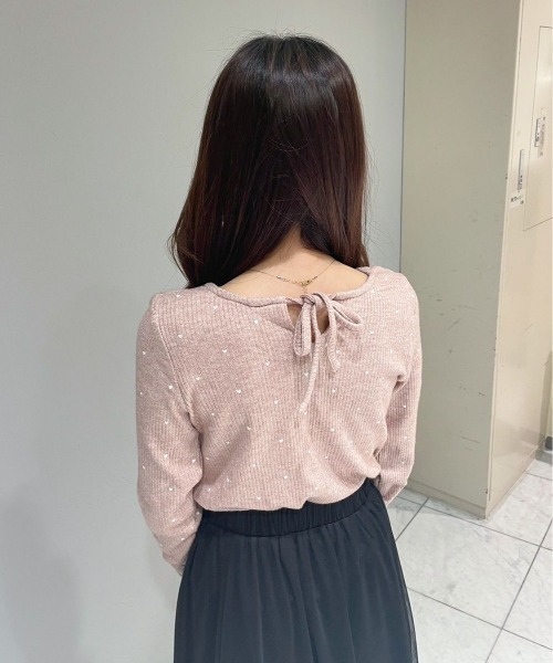 tシャツ ハートリブトップ3 レディース flower（ファッション） tシャツ ハートリブトップ3 レディース
