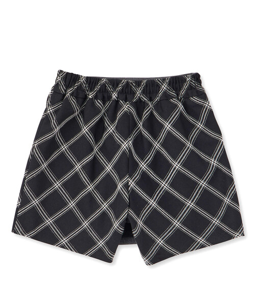 BeBe（ベベ）の「【お揃い】ウール調チェック切り替えラップショートパンツ(100~160cm)（その他パンツ・キッズ・グレー・110cm/120cm/130cm/140cm/150cm/100cm）」の7枚目の写真