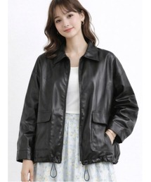 FRP（エフアールピー）の「PUレザーWZIPジャケット（ブルゾン）」