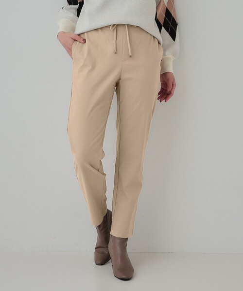 SHOO・LA・RUE(シューラルー)の「◆【洗える/SS-3L】あったか裏起毛 ストレッチ テーパードパンツ(その他パンツ・レディース・ダークグレー/ブルー系その他/アイボリー/ブラウン系/ブラック・02/01/04/03/10/05)」の5枚目の写真