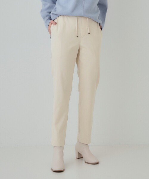 SHOO・LA・RUE(シューラルー)の「◆【洗える/SS-3L】あったか裏起毛 ストレッチ テーパードパンツ(その他パンツ・レディース・ダークグレー/ブルー系その他/アイボリー/ブラウン系/ブラック・02/01/04/03/10/05)」の2枚目の写真