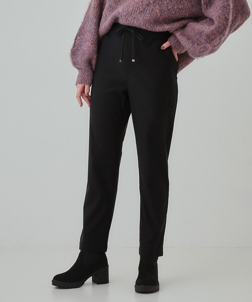 SHOO・LA・RUE(シューラルー)の「◆【洗える/SS-3L】あったか裏起毛 ストレッチ テーパードパンツ(その他パンツ・レディース・ダークグレー/ブルー系その他/アイボリー/ブラウン系/ブラック・02/01/04/03/10/05)」の3枚目の写真