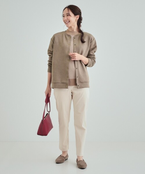 SHOO・LA・RUE(シューラルー)の「◆【洗える/SS-3L】あったか裏起毛 ストレッチ テーパードパンツ(その他パンツ・レディース・ダークグレー/ブルー系その他/アイボリー/ブラウン系/ブラック・02/01/04/03/10/05)」の9枚目の写真