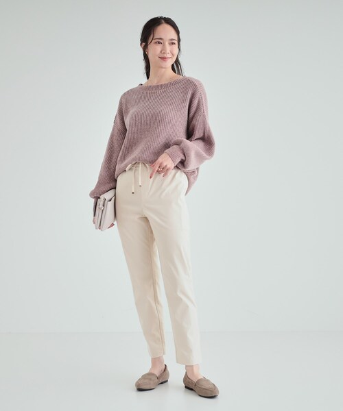 SHOO・LA・RUE(シューラルー)の「◆【洗える/SS-3L】あったか裏起毛 ストレッチ テーパードパンツ(その他パンツ・レディース・ダークグレー/ブルー系その他/アイボリー/ブラウン系/ブラック・02/01/04/03/10/05)」の6枚目の写真