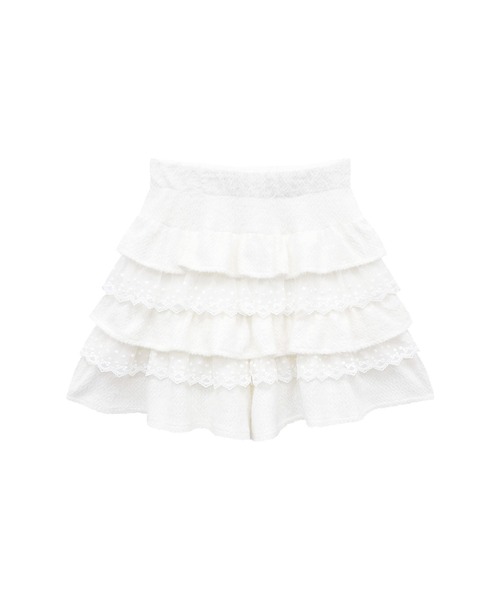 【セール】チュールレースフリルショートパンツ(その他パンツ)|Honey Cinnamon(ハニーシナモン) 【セール】チュールレースフリルショートパンツ(その他パンツ)|Honey Cinnamon(ハニーシナモン)