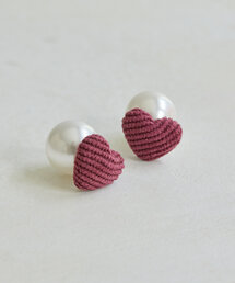 ear PAPILLONNER（イアパピヨネ）の「《WEB限定/2WAY》ハートウォームピアス（ピアス（両耳用））」