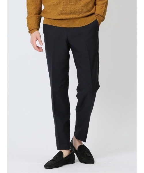 【セール】タカキュー Woolen Tec On スリムフィット ストレッチ ウォッシャブル ノータックパンツ 組織紺(セットアップ可能)(スーツパンツ)|TAKA-Q(タカキュー) 【セール】タカキュー Woolen Tec On スリムフィット ストレッチ ウォッシャブル ノータックパンツ 組織紺(セットアップ可能)(スーツパンツ)|TAKA-Q(タカキュー)