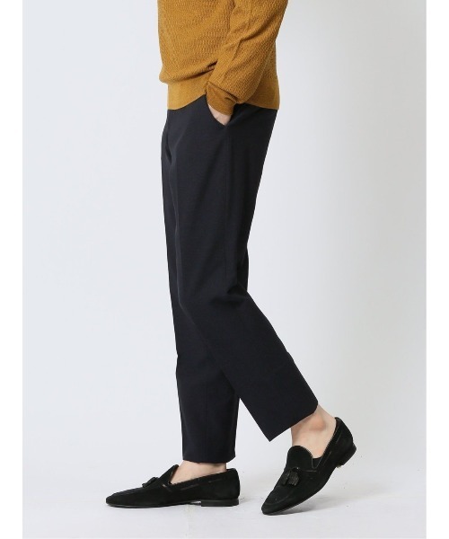 【セール】タカキュー Woolen Tec On スリムフィット ストレッチ ウォッシャブル ノータックパンツ 組織紺(セットアップ可能)(スーツパンツ)|TAKA-Q(タカキュー) 【セール】タカキュー Woolen Tec On スリムフィット ストレッチ ウォッシャブル ノータックパンツ 組織紺(セットアップ可能)(スーツパンツ)|TAKA-Q(タカキュー)