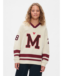 GAP（ギャップ）の「Gap × ディズニー バーシティ ジャージーtシャツ (キッズ)（Tシャツ/カットソー・キッズ）」