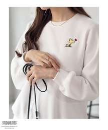 PEANUTS | 【PEANUTS/スヌーピー 】ワンポイント刺繍トレーナー(スウェット)