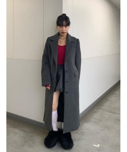 SLY（スライ）の「METAL PLATE BASIC TOPS メタル プレート ベーシック トップス（Tシャツ/カットソー・レディース・ブラック/レッド/ブルー/杢グレー・FREE）」の18枚目の写真