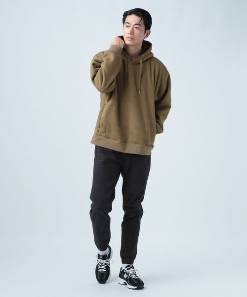 BAYFLOW（ベイフロー）の「スエードボアフーディー（パーカー・メンズ・グレー/ブラウン/ネイビー・MEDIUM/LARGE）」の5枚目の写真